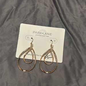 Gold tone earrings